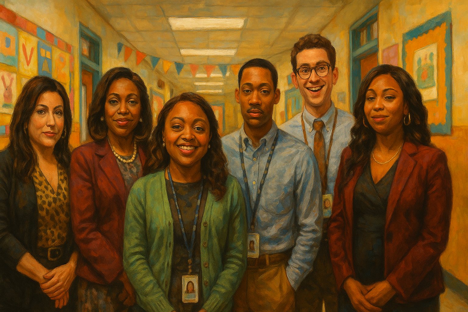 Dinámica de equipo del profesorado de Abbott Elementary