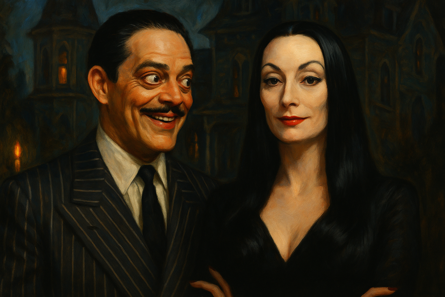 Perfil de compatibilidad OCEAN de Gomez y Morticia
